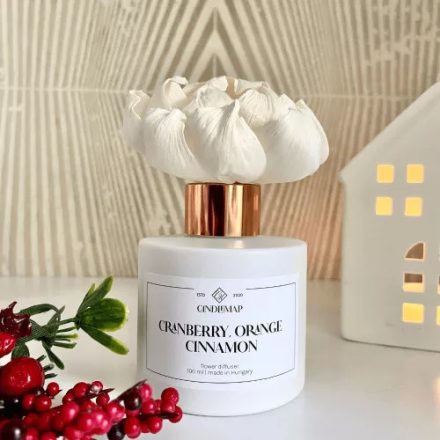 Cranberry, Orange, Cinnamon Flower diffuser